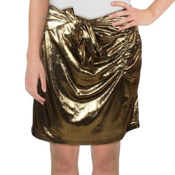 NWT ENDLESS ROSE METALLIC PARTY STRAIGHT SKIRT M - Picture 1 of 1